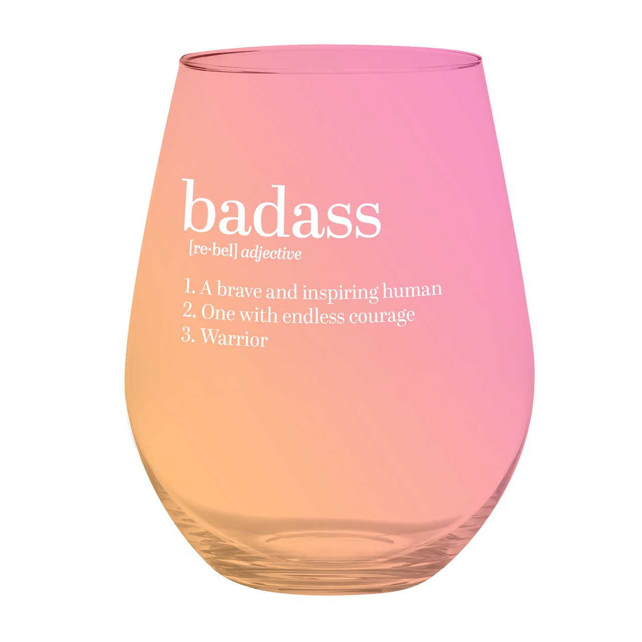 Huge badass wine glass that holds lots of wine.