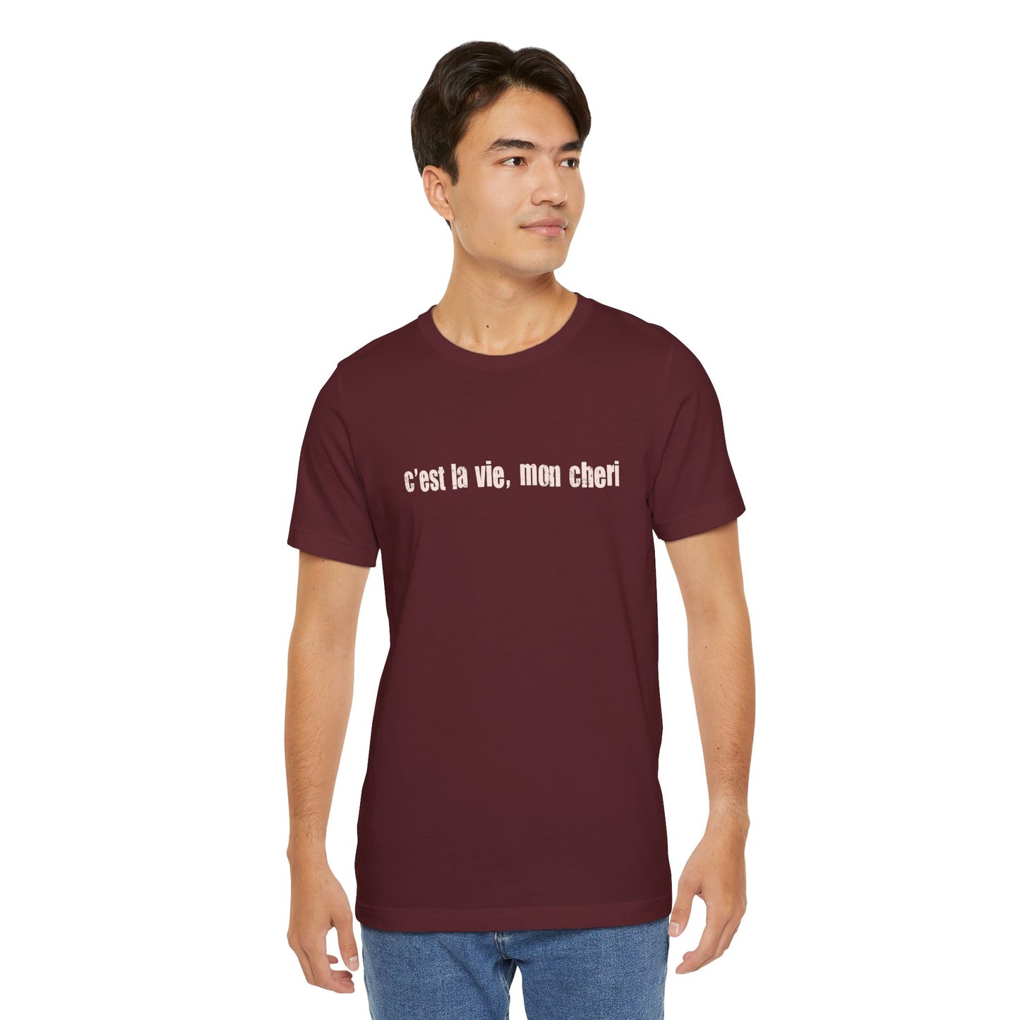 C'est la Vie Mon Cheri Tee — French Phrase Graphic T-Shirt - Fortunate Lemon Shop