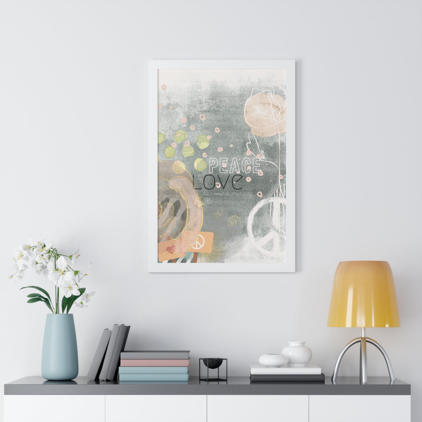 All that Jazz Framed Poster — Abstract Boho Wall Art
