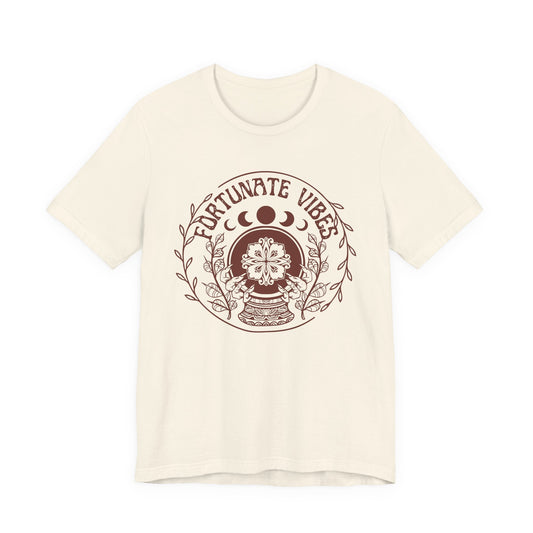 Fortunate Vibes Tee β Crystal Ball Floral Graphic T-Shirt - Fortunate Lemon Shop