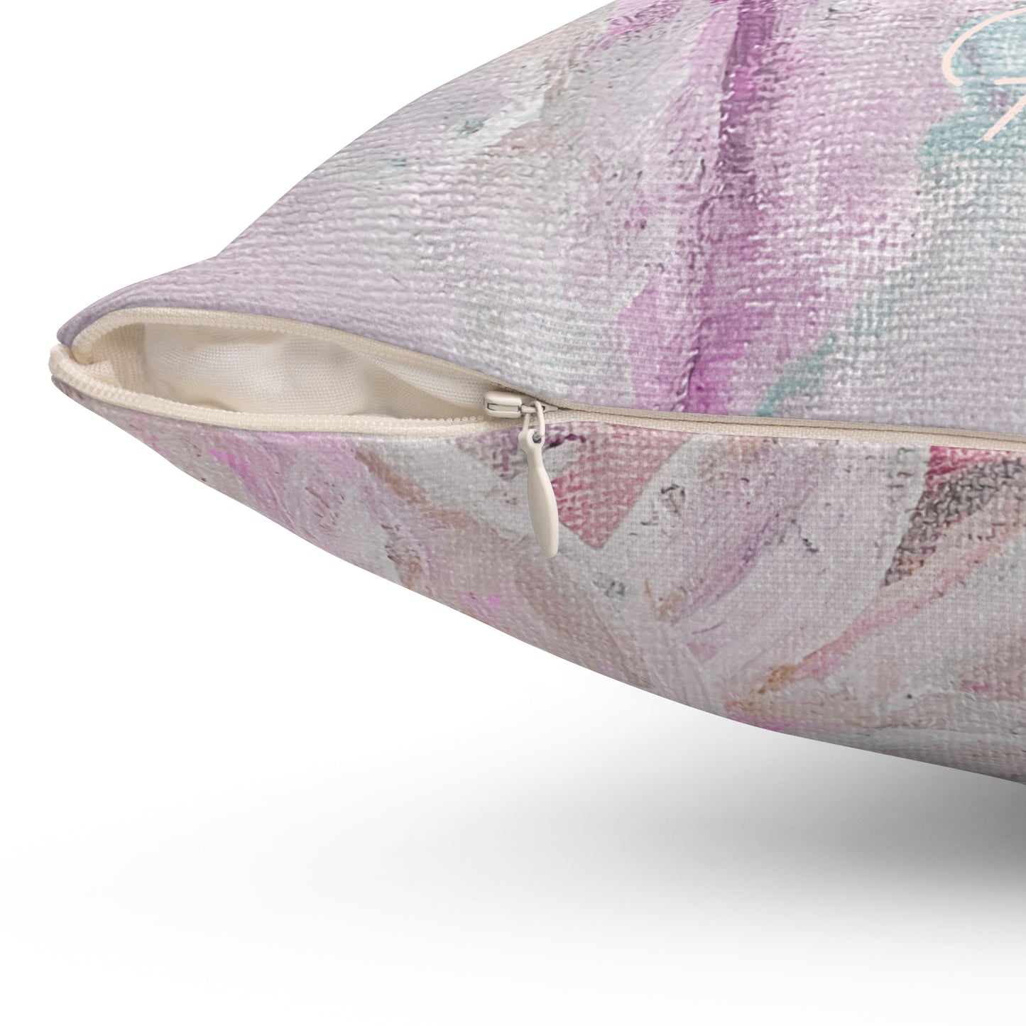 Pink Pastel Daisy Pillow - Floral Decorative Throw Cushion - Fortunate Lemon Shop