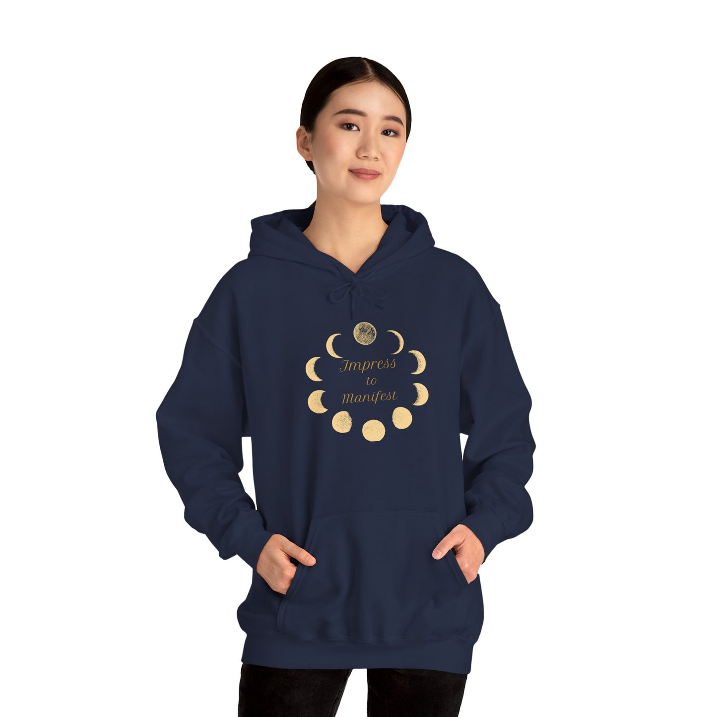Moon Phase Hoodie — Imperfectly & Perfectly Manifest Lunar Sweatshirt - Fortunate Lemon Shop