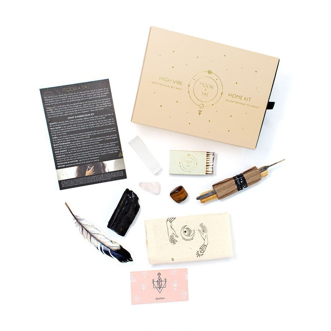High Vibe Home Kit with Selenite - Fortunate Lemon Shop