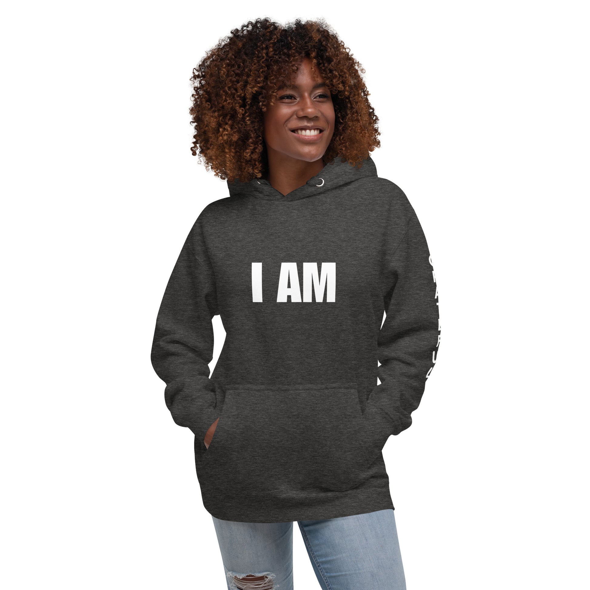 I am Grateful Unisex Hoodie Charcoal Heather