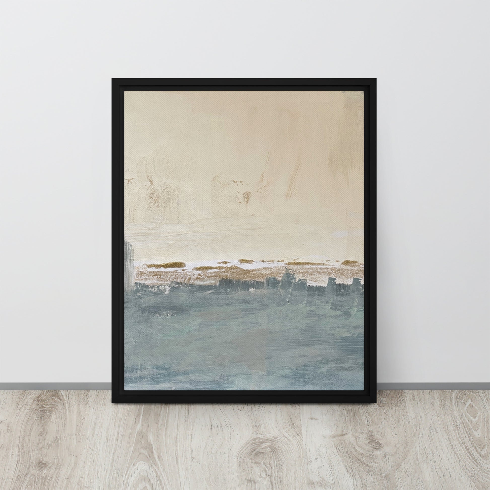 Peaceful Framed Canvas Black 16″×20″