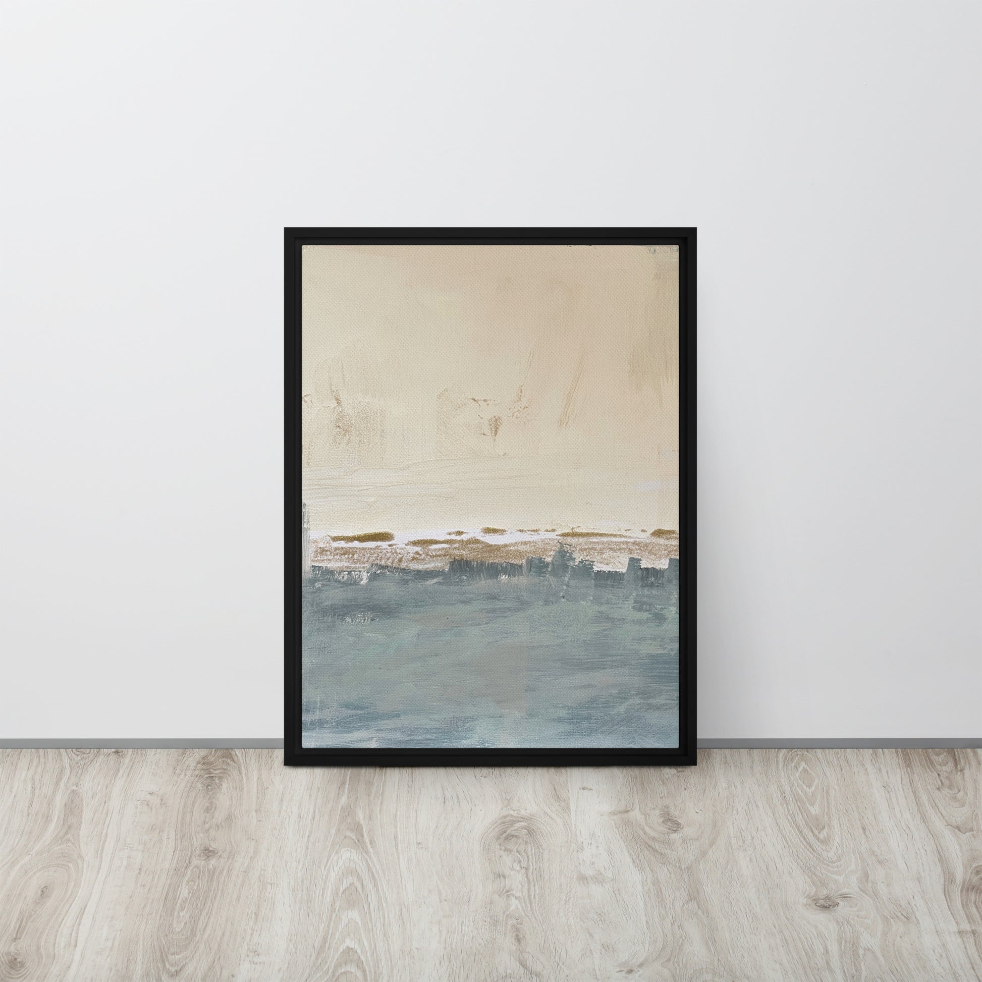 Peaceful Framed Canvas Black 18″×24″