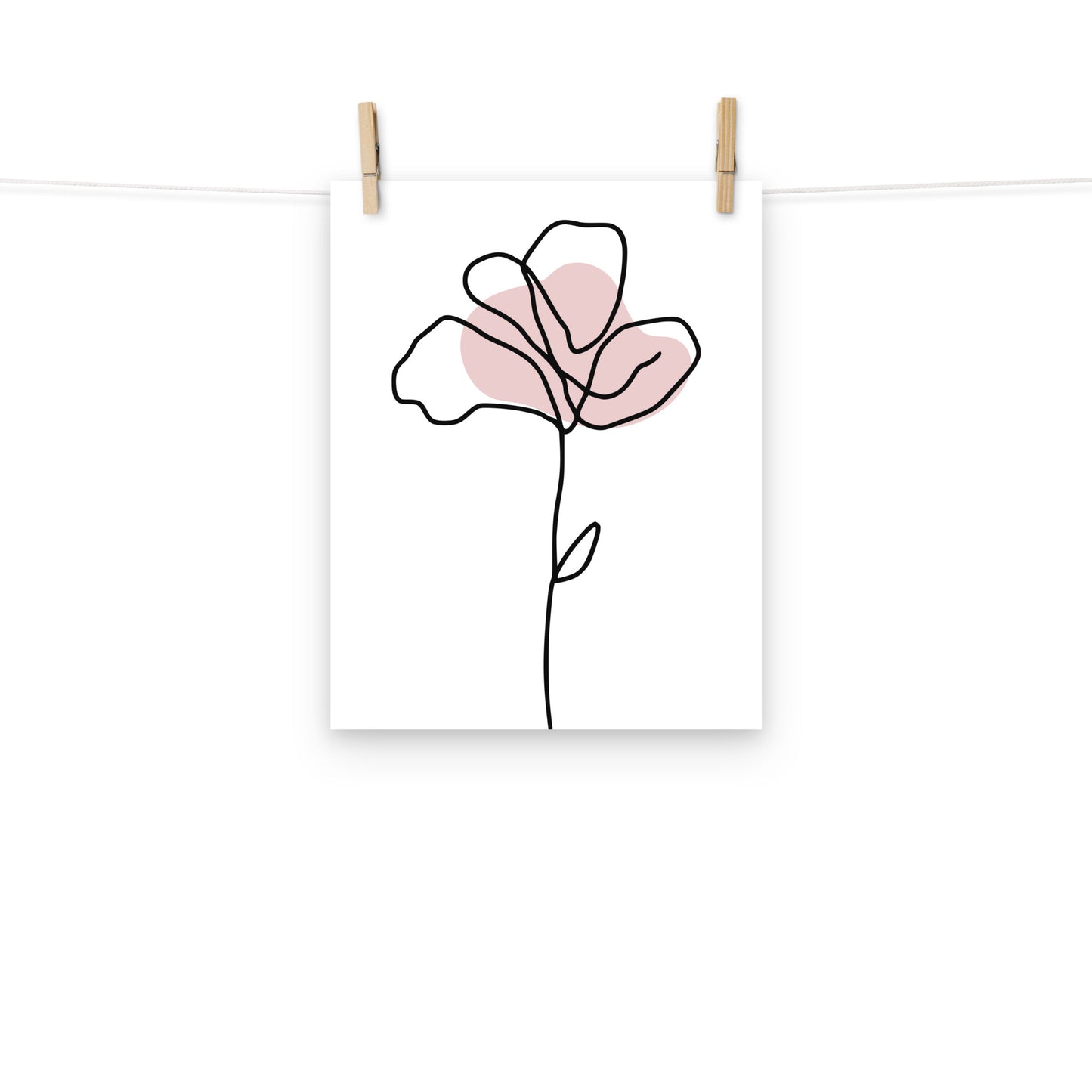 Pink Flower Art Print - Fortunate Lemon Shop