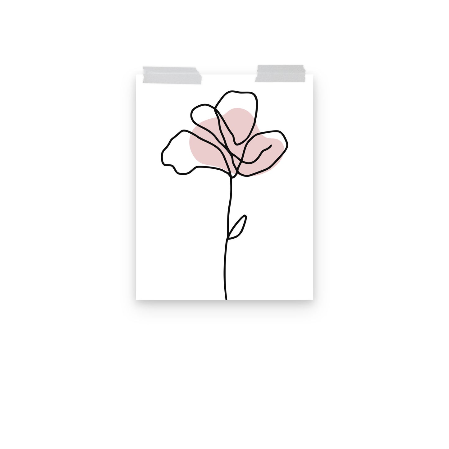 Pink Flower Art Print - Fortunate Lemon Shop