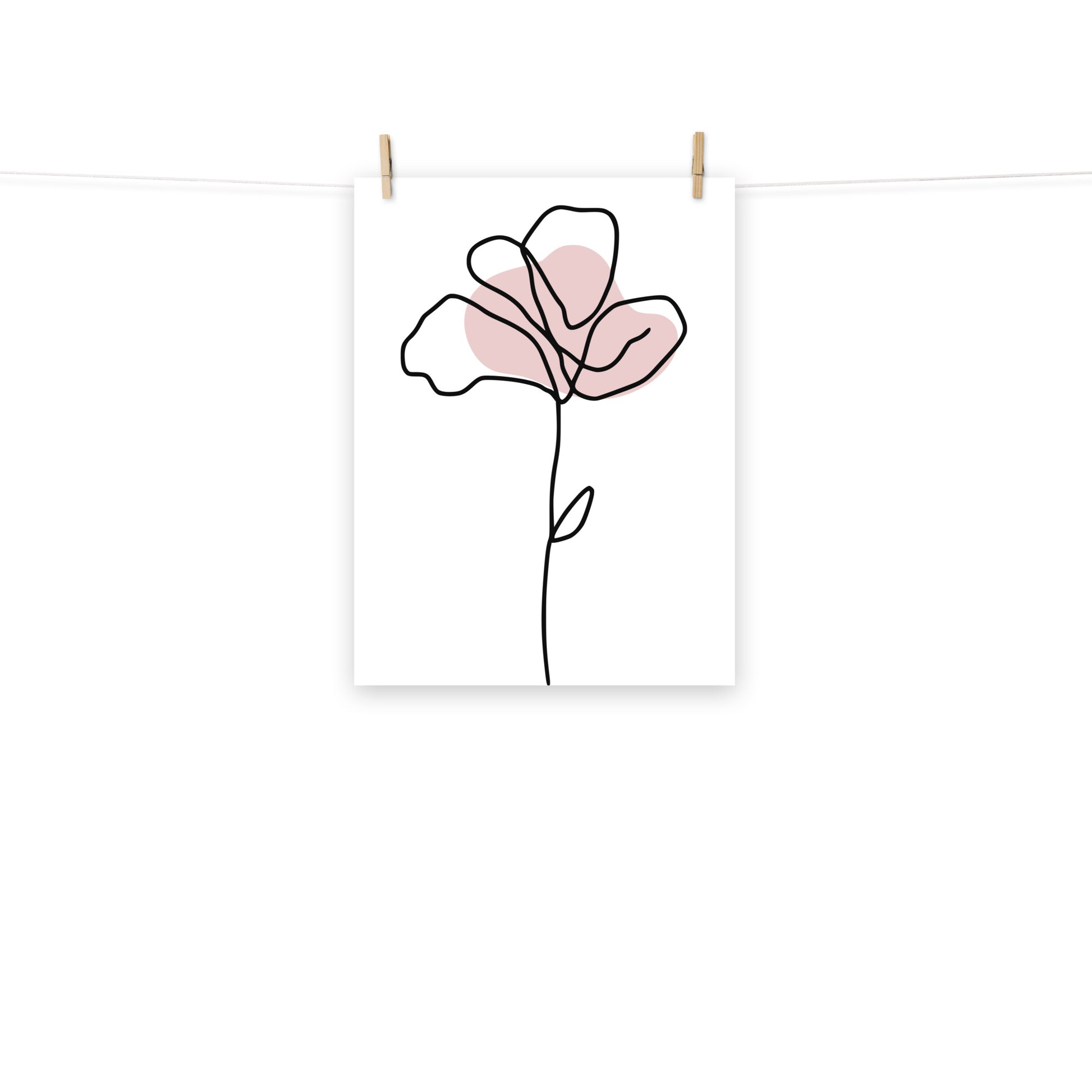 Pink Flower Art Print 18″×24″