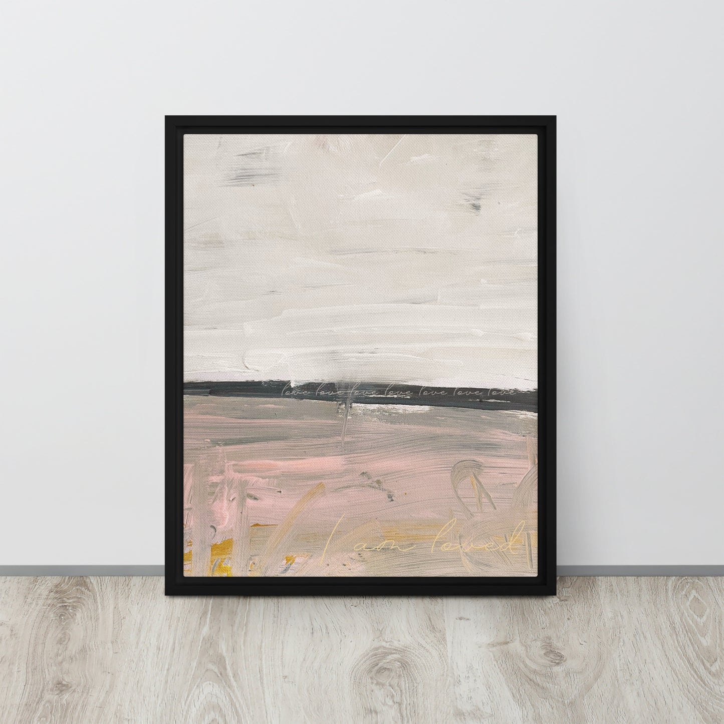 Pink Love Framed canvas - Fortunate Lemon Shop