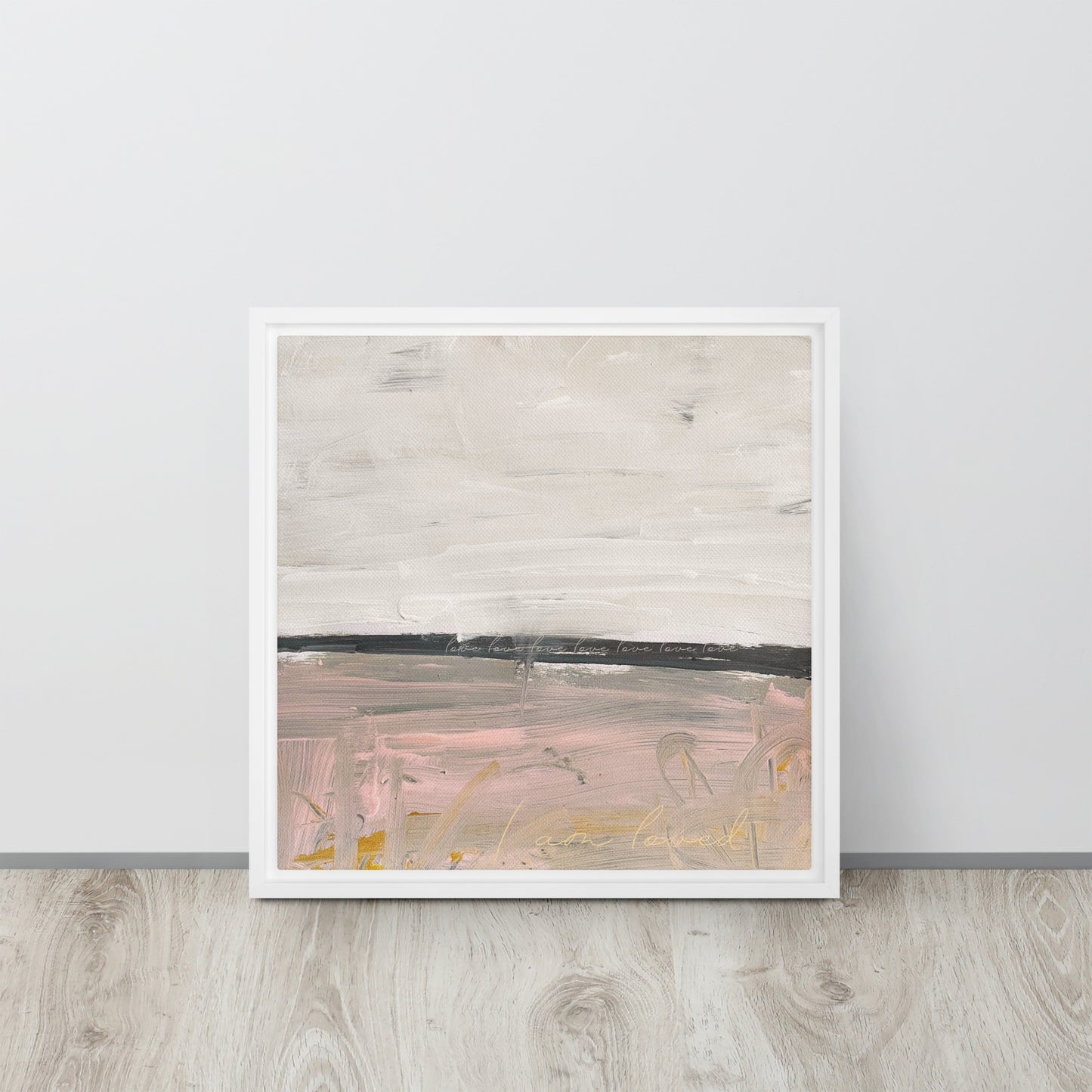 Pink Love Framed canvas - Fortunate Lemon Shop