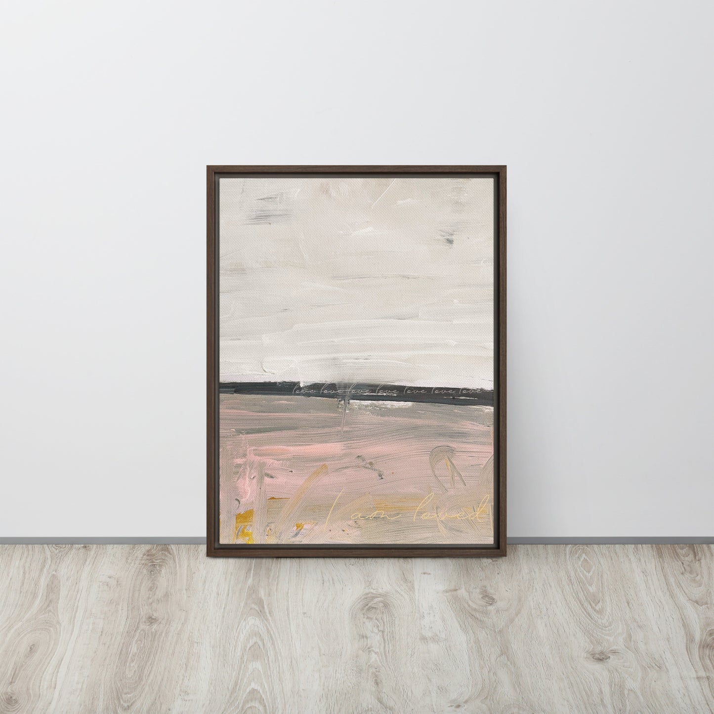 Pink Love Framed canvas - Fortunate Lemon Shop
