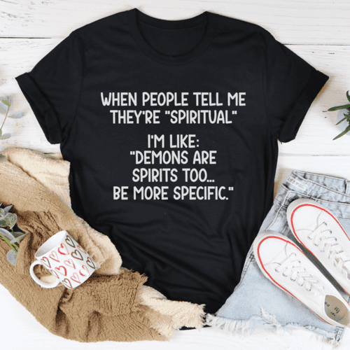 Spiritual People T-Shirt Black Heather