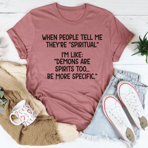 Spiritual People T-Shirt Mauve