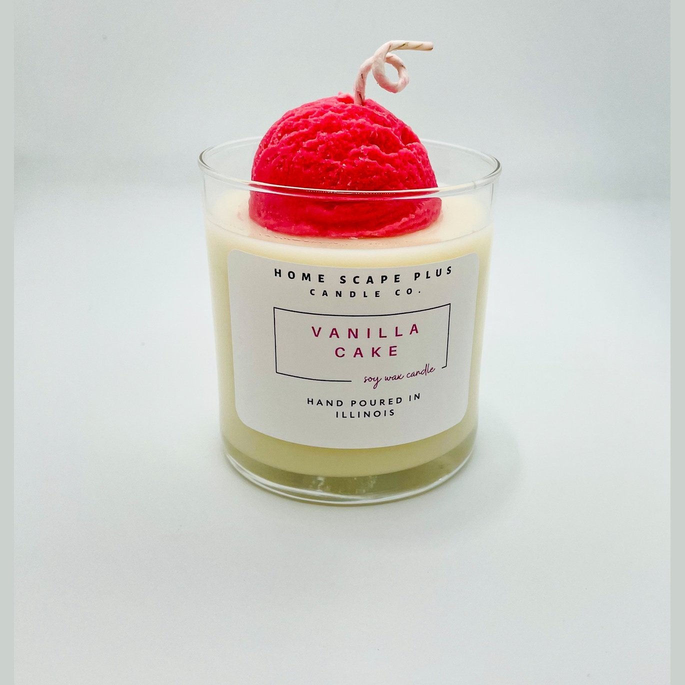 Vanilla Cake Candle-Ice Cream Scoop - Fortunate Lemon Shop