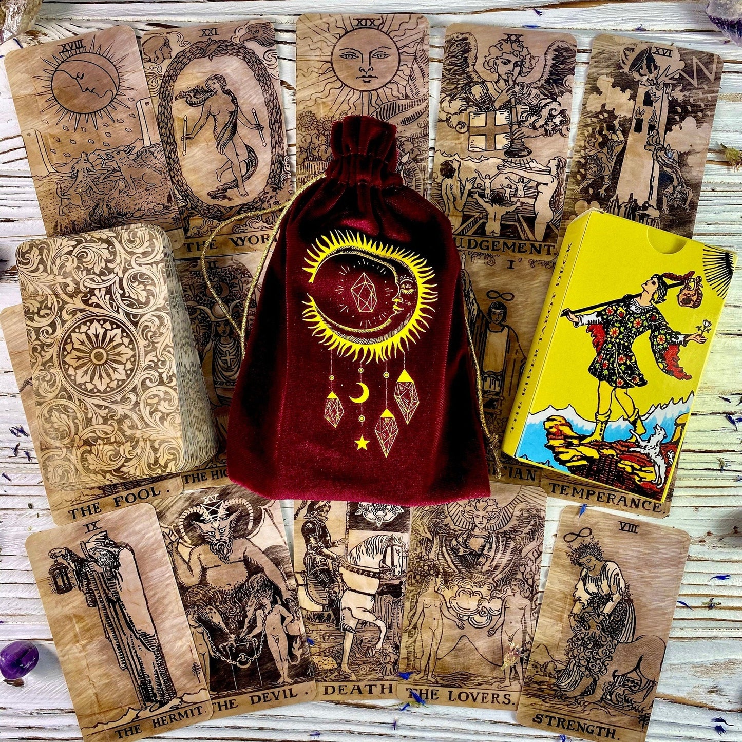 Velvet Tarot Bag - Fortunate Lemon Shop