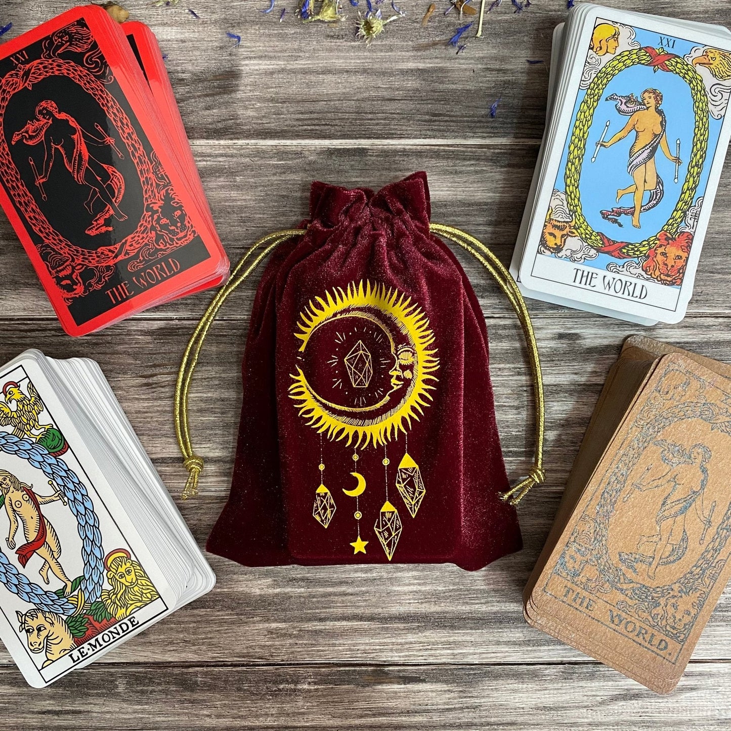 Velvet Tarot Bag - Fortunate Lemon Shop
