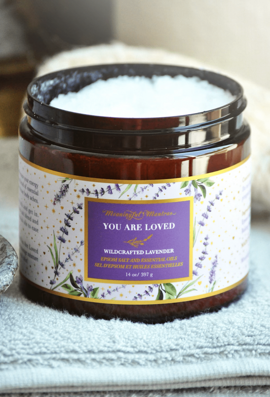 You Are Loved Wildcrafted French Lavender 14oz Epsom Salt
