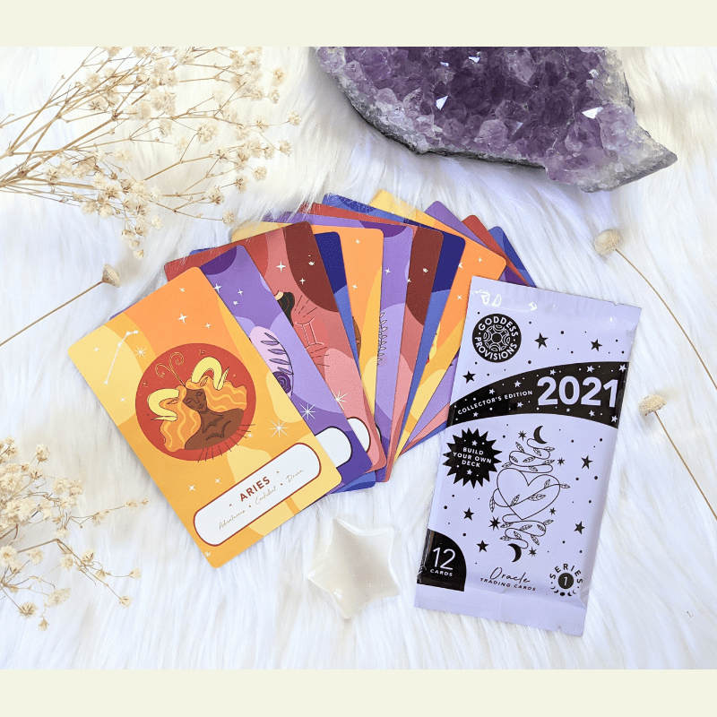 Zodiac Oracle Trading Cards | Goddess Provisions
