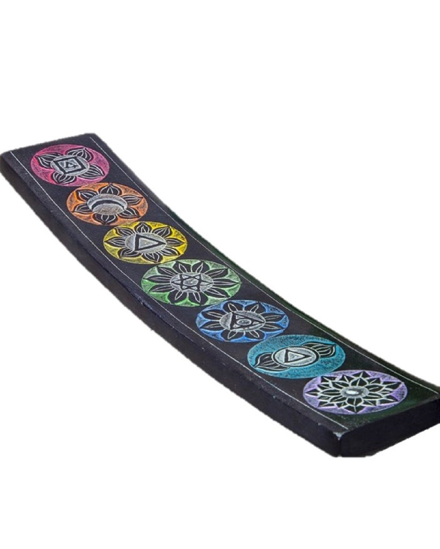 Seven Chakra Soapstone Incense Burner - Fortunate Lemon Shop