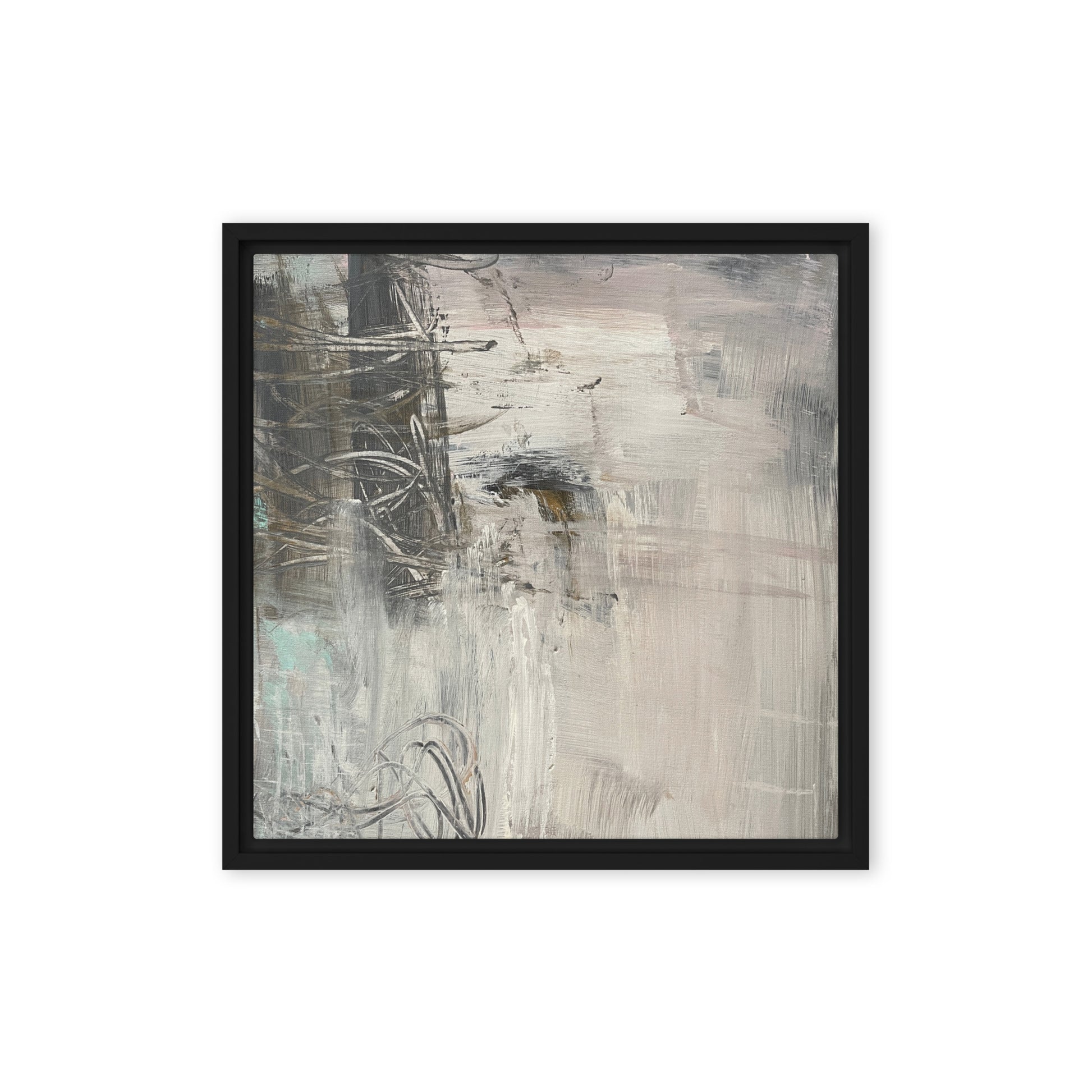 Legacy Framed Canvas Black 16″×16″