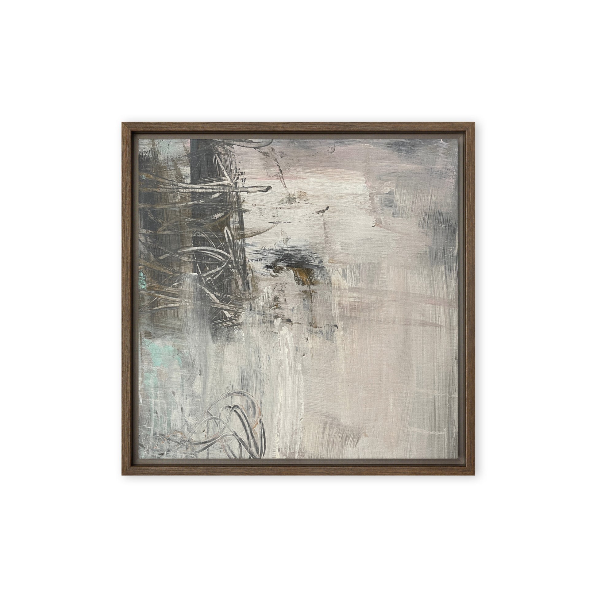 Legacy Framed Canvas Brown 16″×16″