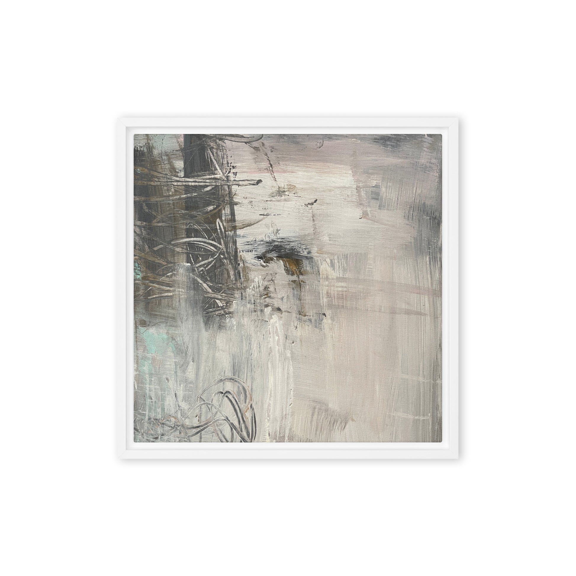Legacy Framed Canvas White 16″×16″