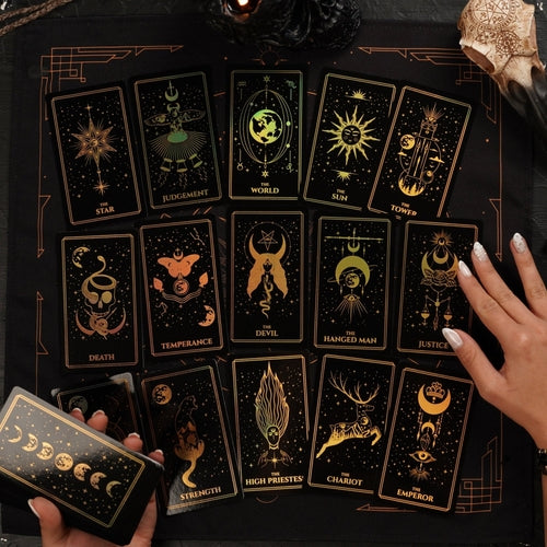 Moonlight Tarot Cards Gold Rainbow Foil - Fortunate Lemon Shop