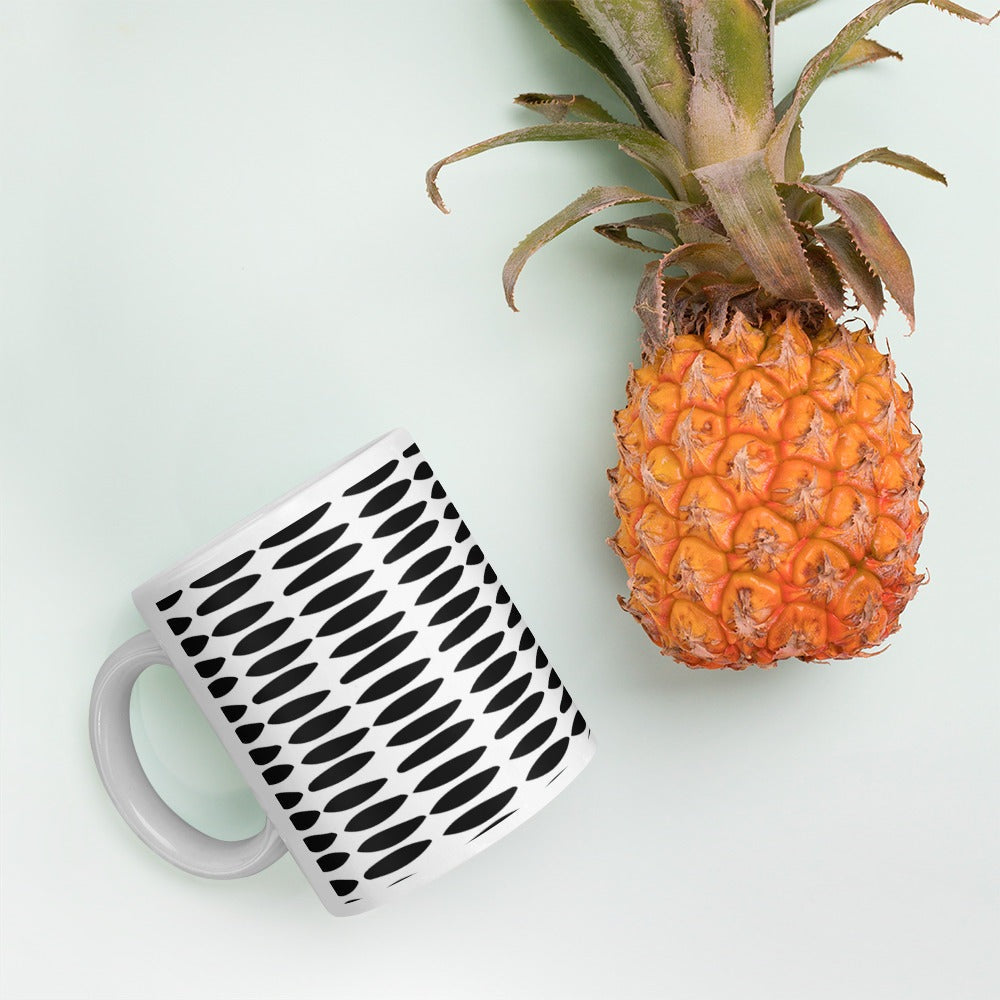 Black and White Pattern Mug 11oz