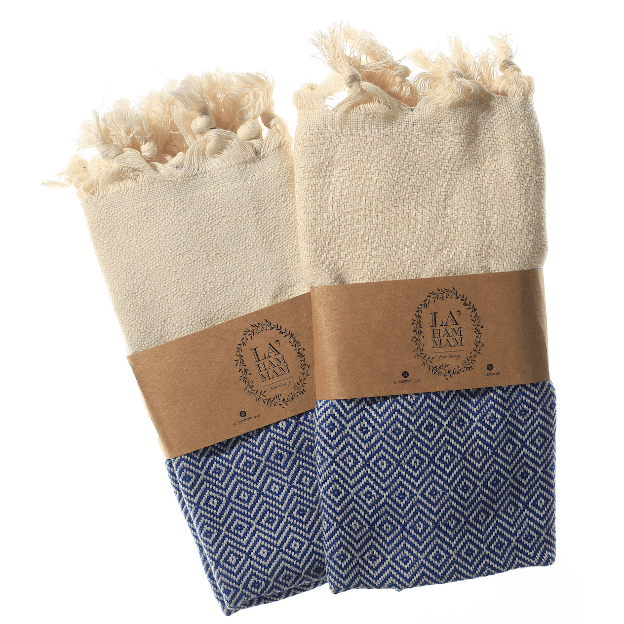Diamond Turkish Cotton Kitchen / Hand Towel 2 pack 40x18 in