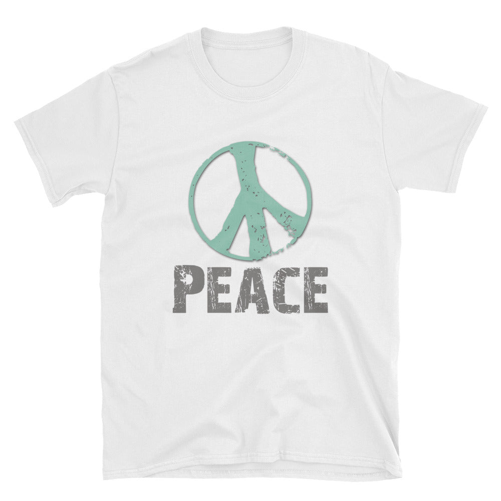Peace Sign Short-Sleeve Unisex T-Shirt White
