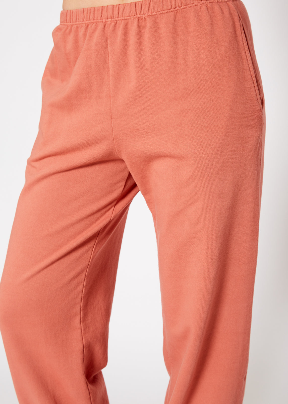 Essential French Terry Sweatpants In Rose - Fortunate Lemon Shop