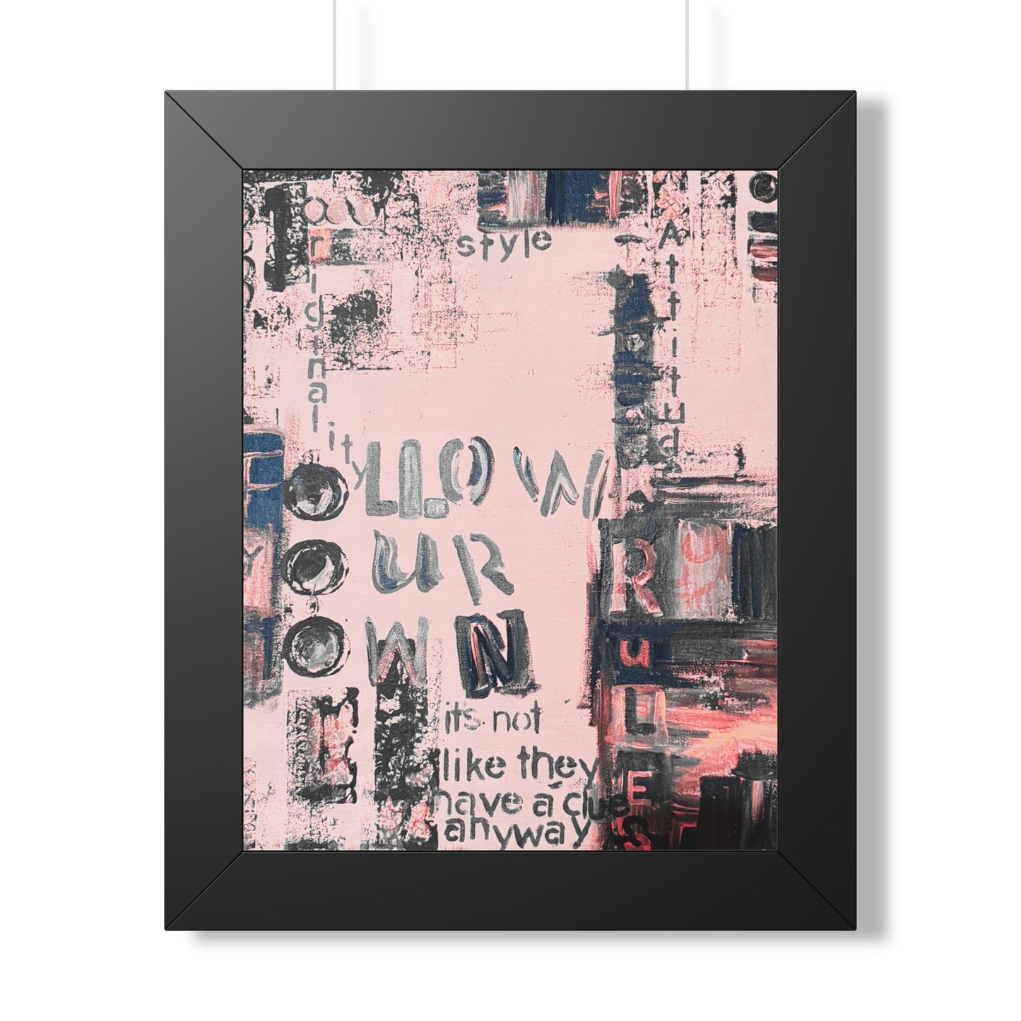 Framed Vertical Poster - Fortunate Lemon Shop