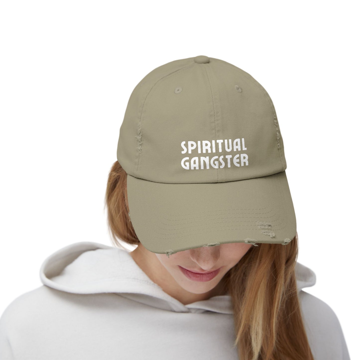 Spiritual Gangster Distressed Cap — Vintage Boho Yoga Hat - Fortunate Lemon Shop