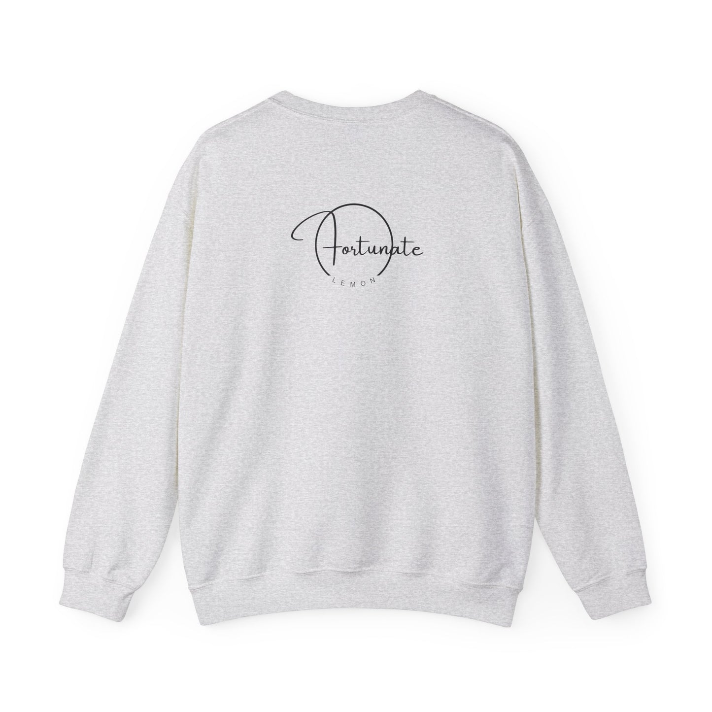 Crewneck Sweatshirt — “we can be heroes” Inspirational Vintage Text Pullover - Fortunate Lemon Shop