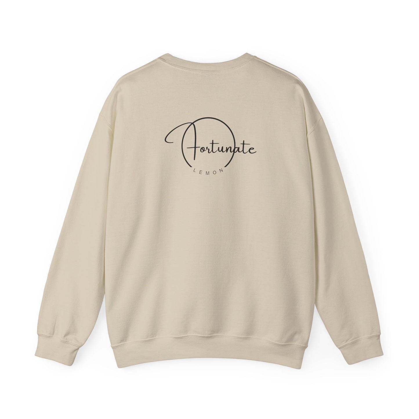 Grateful AF Crewneck Sweatshirt — Minimalist Thankful Graphic Pullover - Fortunate Lemon Shop