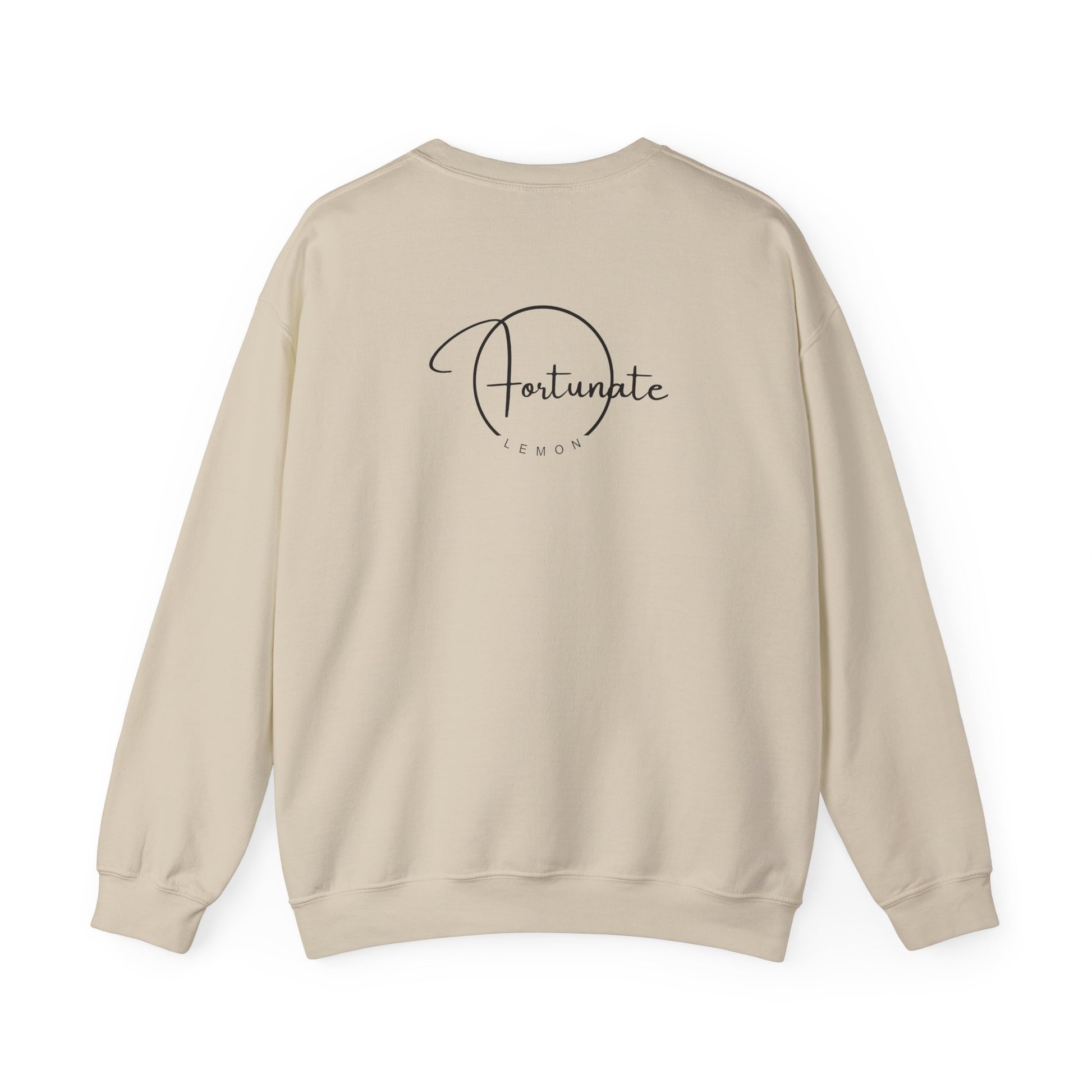 Grateful AF Crewneck Sweatshirt — Minimalist Thankful Graphic Pullover - Fortunate Lemon Shop