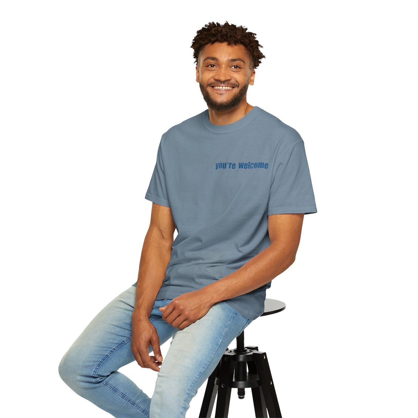 T-Shirt — “You’re Welcome” Motivational Graphic Tee (Back Quote: "I Can’t Make People Like Me…") - Fortunate Lemon Shop