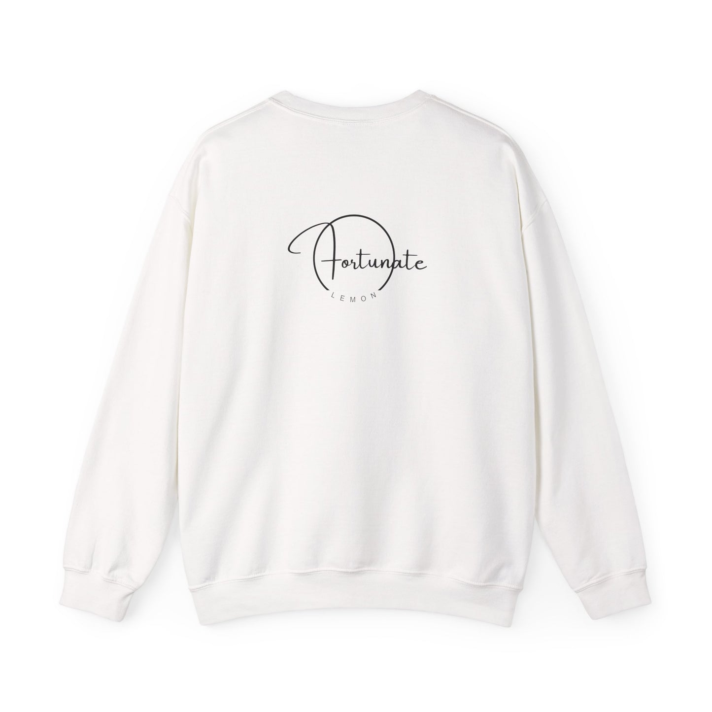 Crewneck Sweatshirt — "Life Is Too Short" Minimalist Quote Pullover - Fortunate Lemon Shop
