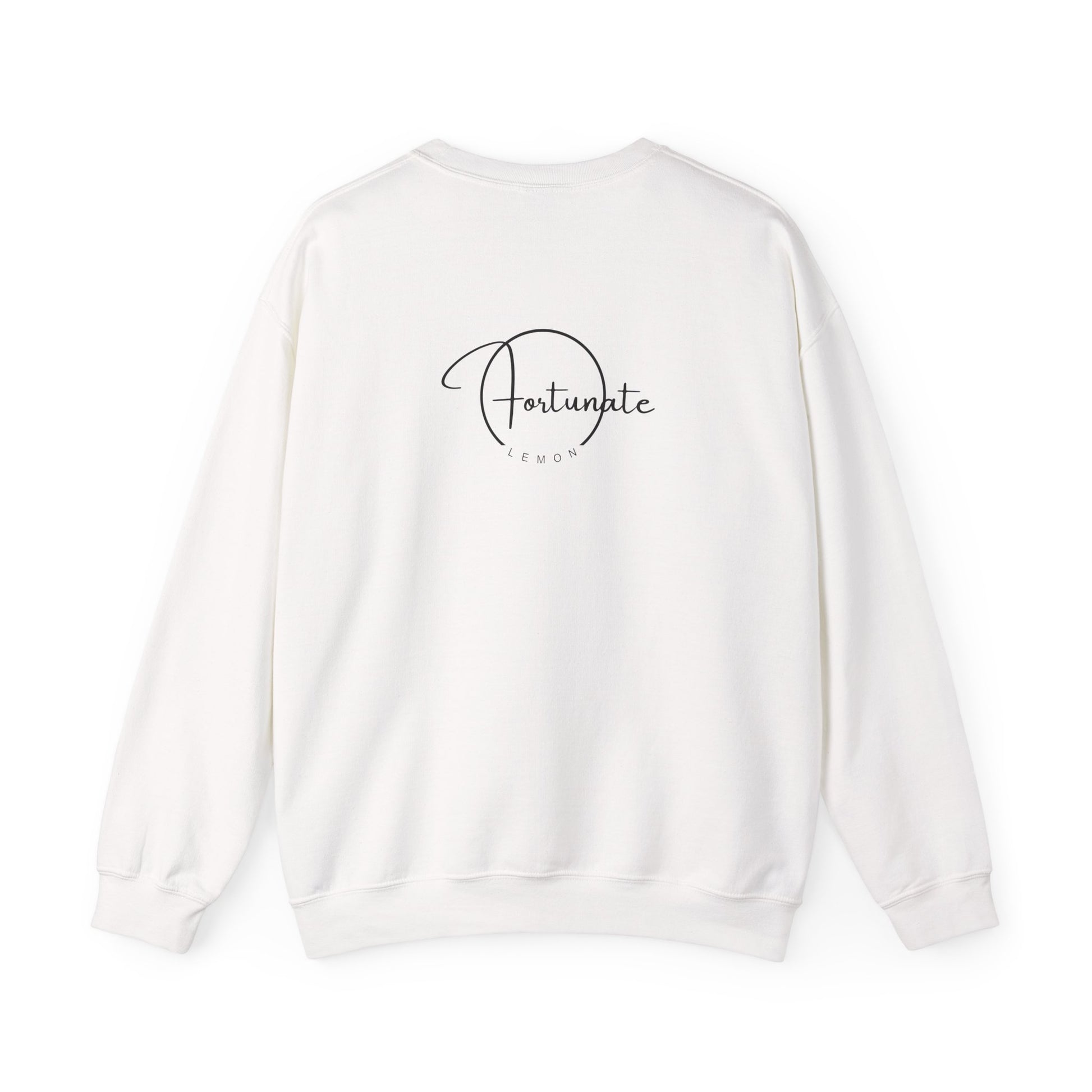 Crewneck Sweatshirt — "Life Is Too Short" Minimalist Quote Pullover - Fortunate Lemon Shop