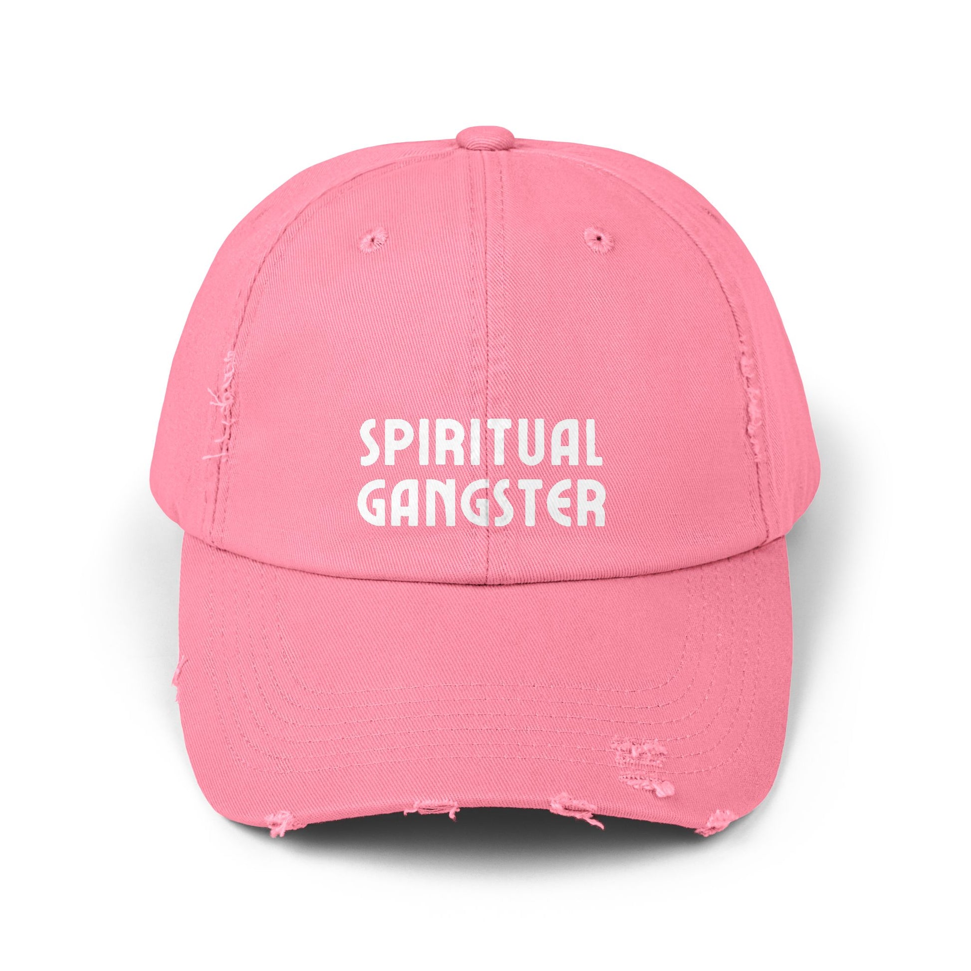 Spiritual Gangster Distressed Cap — Vintage Boho Yoga Hat - Fortunate Lemon Shop
