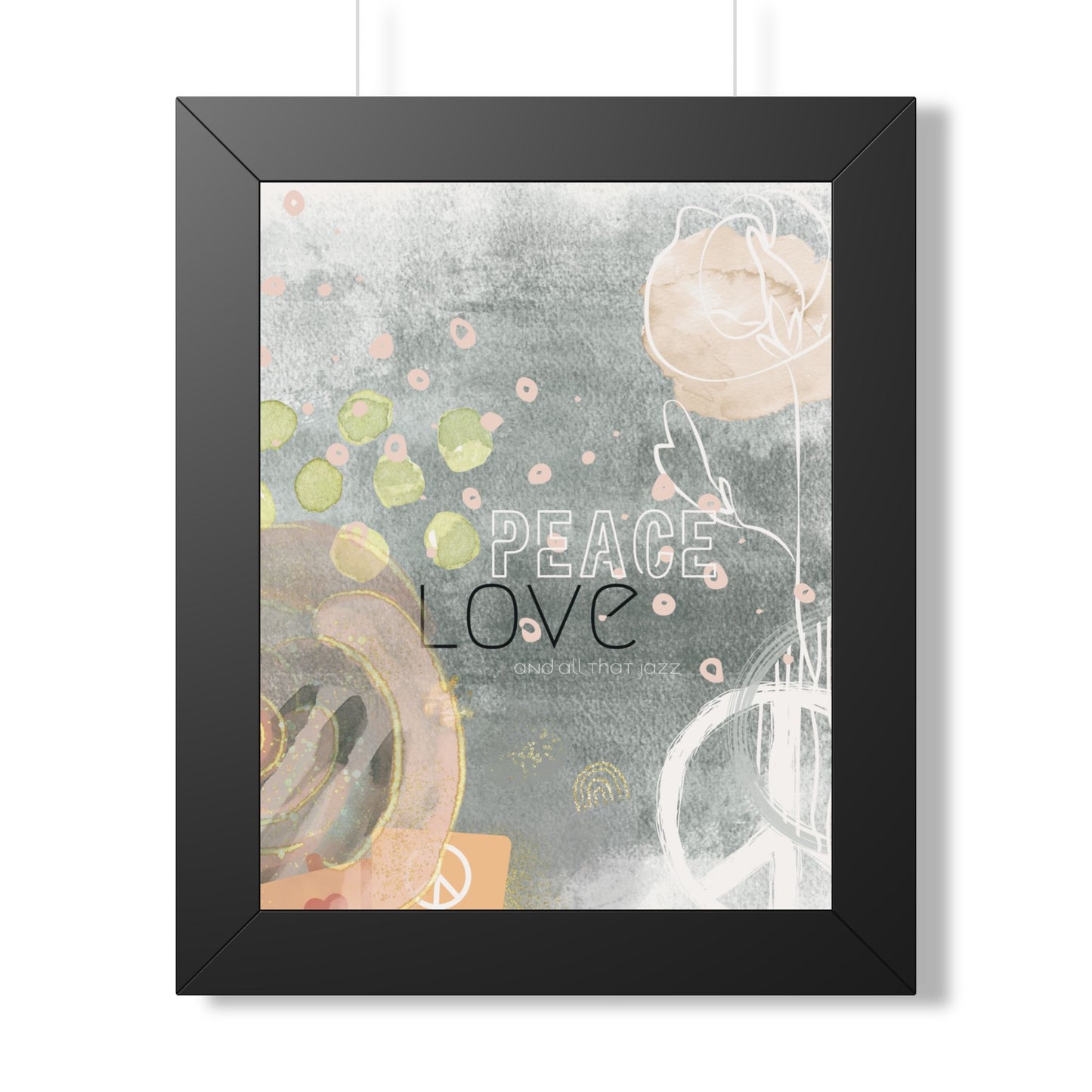 All that Jazz Framed Poster — Abstract Boho Wall Art - Fortunate Lemon Shop