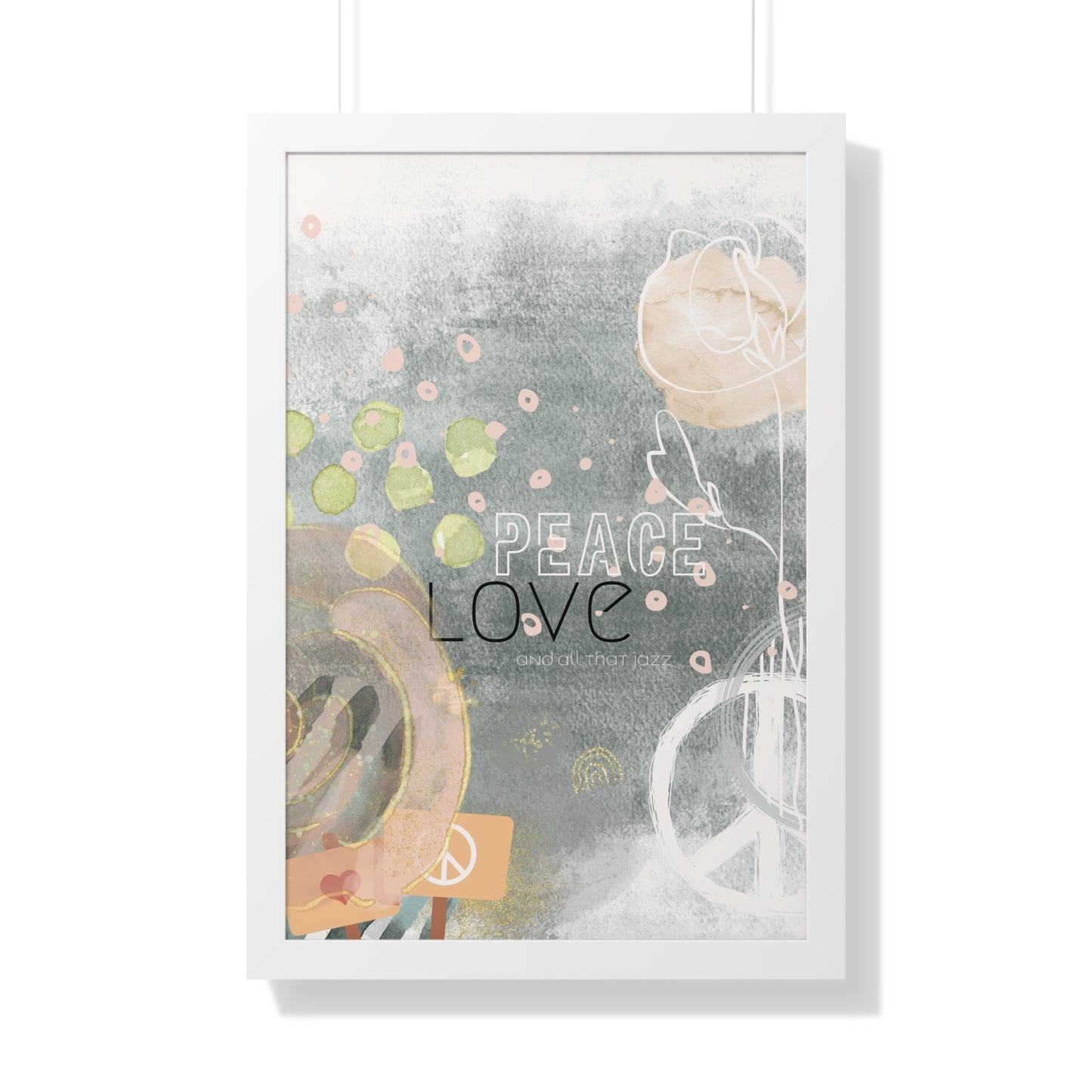 All that Jazz Framed Poster — Abstract Boho Wall Art