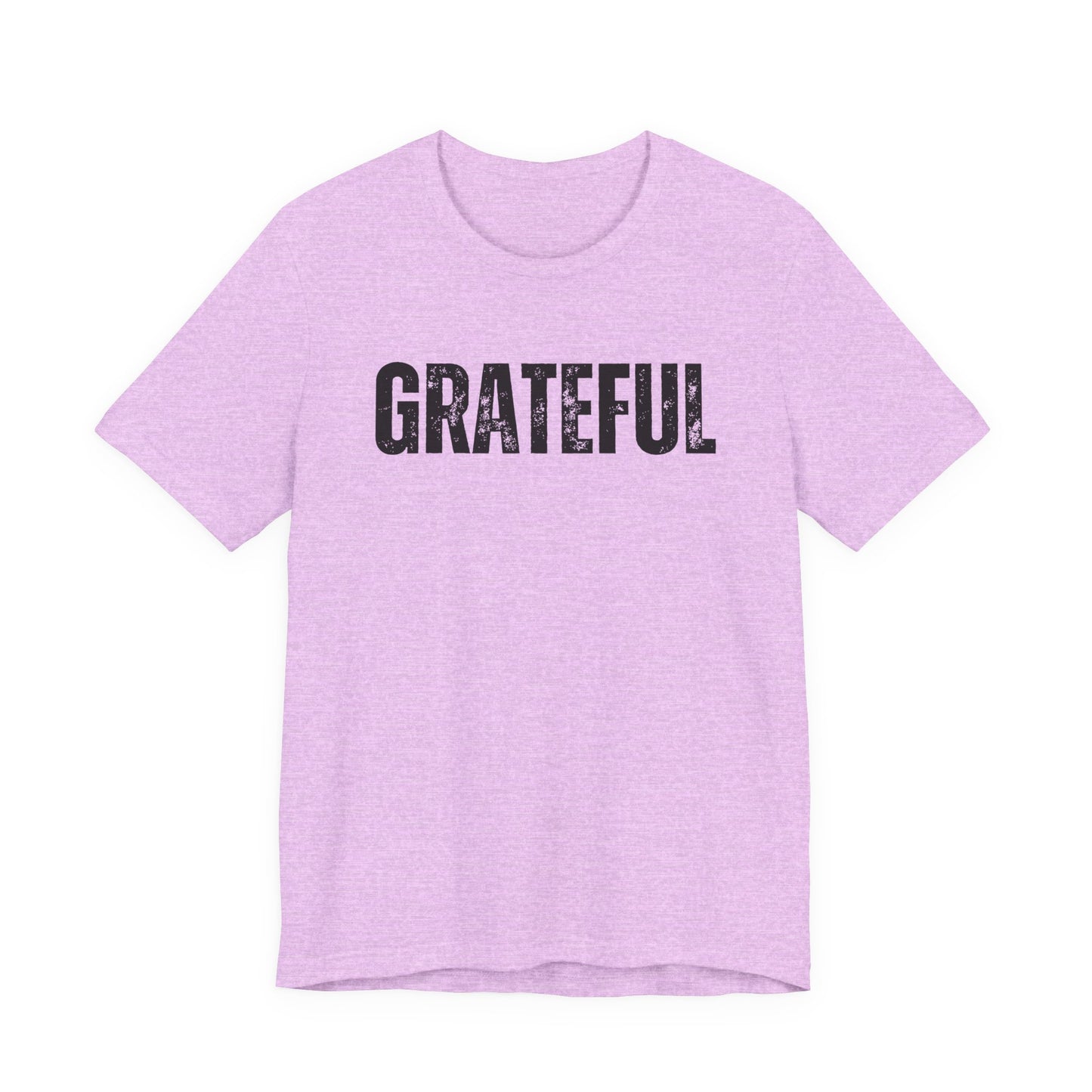 Grateful Graphic Tee – Vintage Distressed 'GRATEFUL' Short Sleeve Shirt - Fortunate Lemon Shop