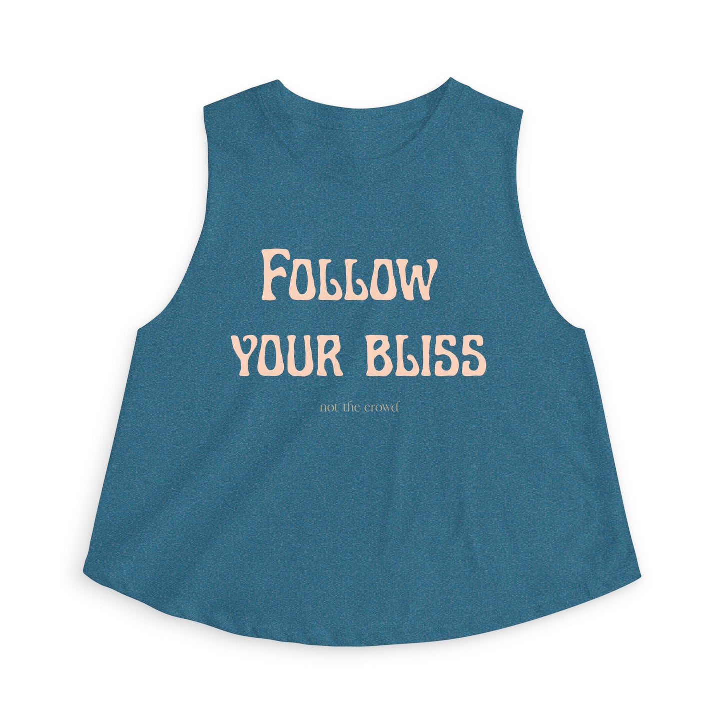 Crop Top — "Follow Your Bliss" Motivational Women's Crop Top - Fortunate Lemon Shop