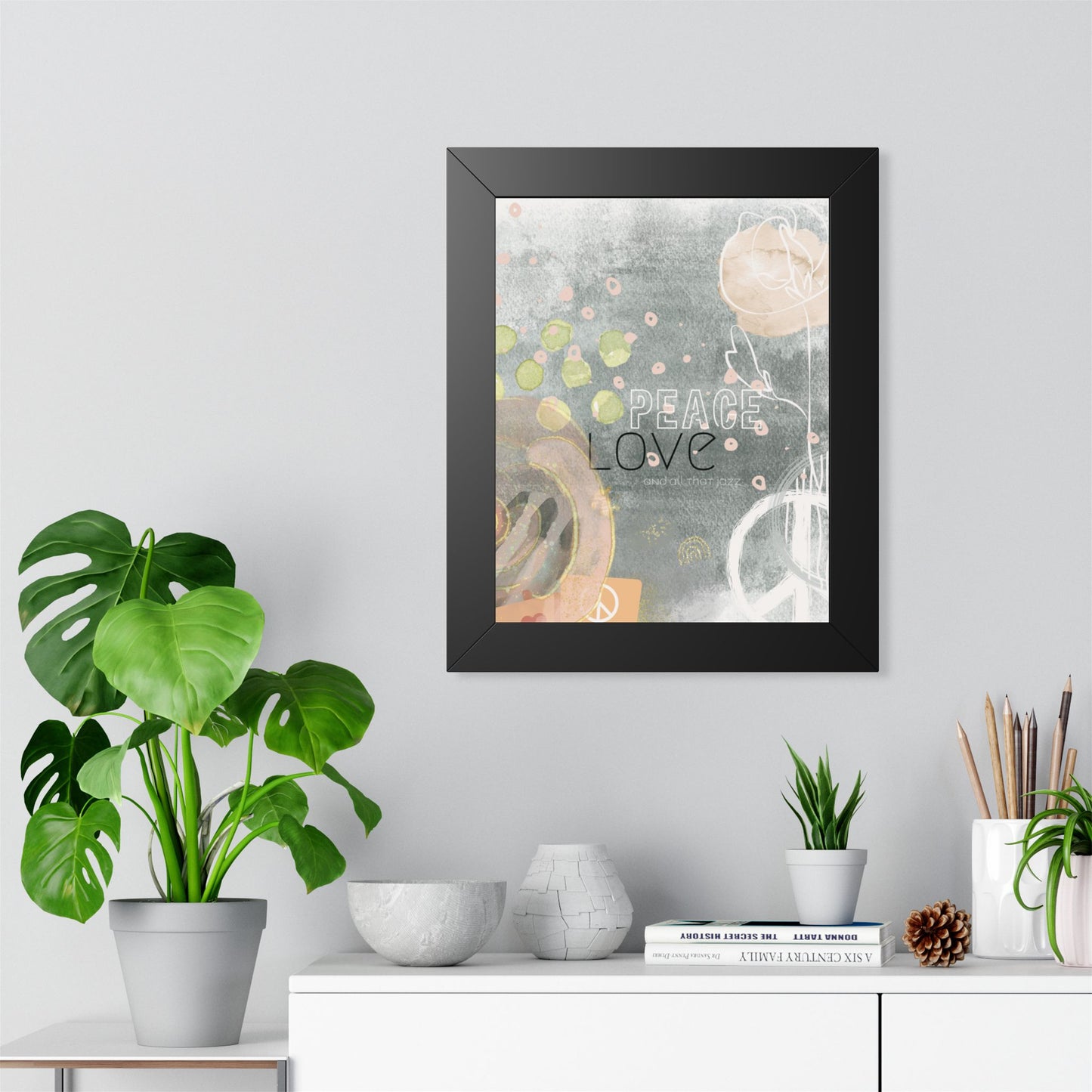 All that Jazz Framed Poster — Abstract Boho Wall Art - Fortunate Lemon Shop