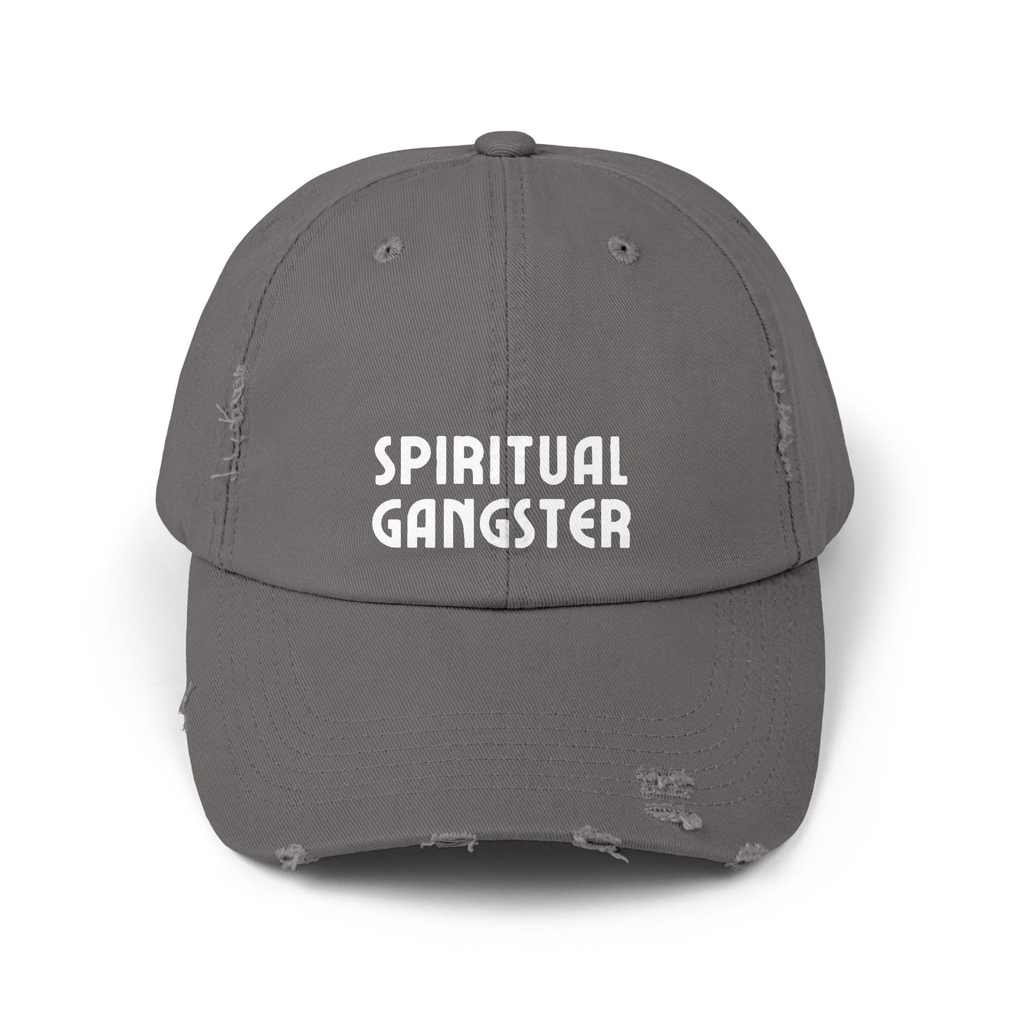 Spiritual Gangster Distressed Cap — Vintage Boho Yoga Hat - Fortunate Lemon Shop