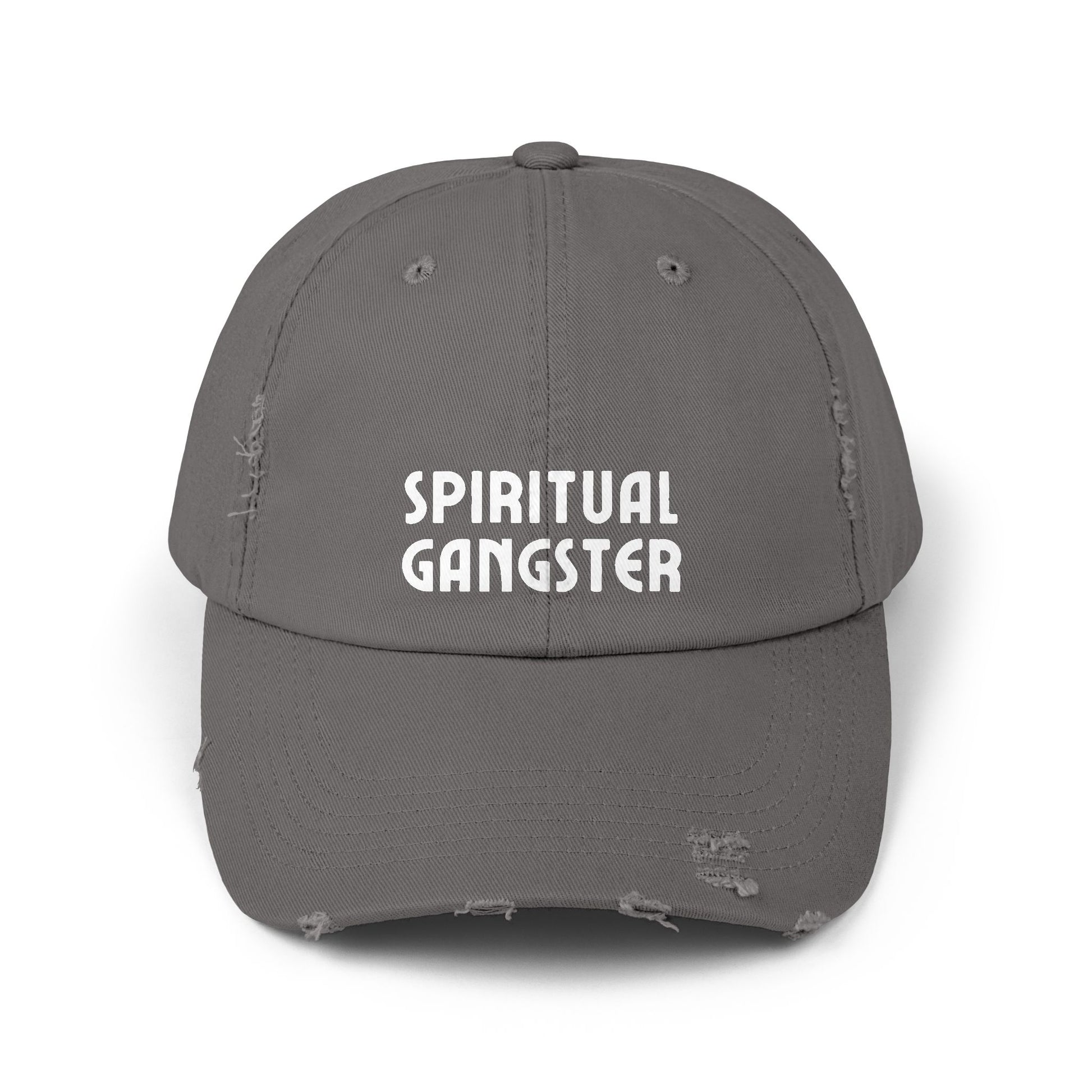 Spiritual Gangster Distressed Cap — Vintage Boho Yoga Hat - Fortunate Lemon Shop