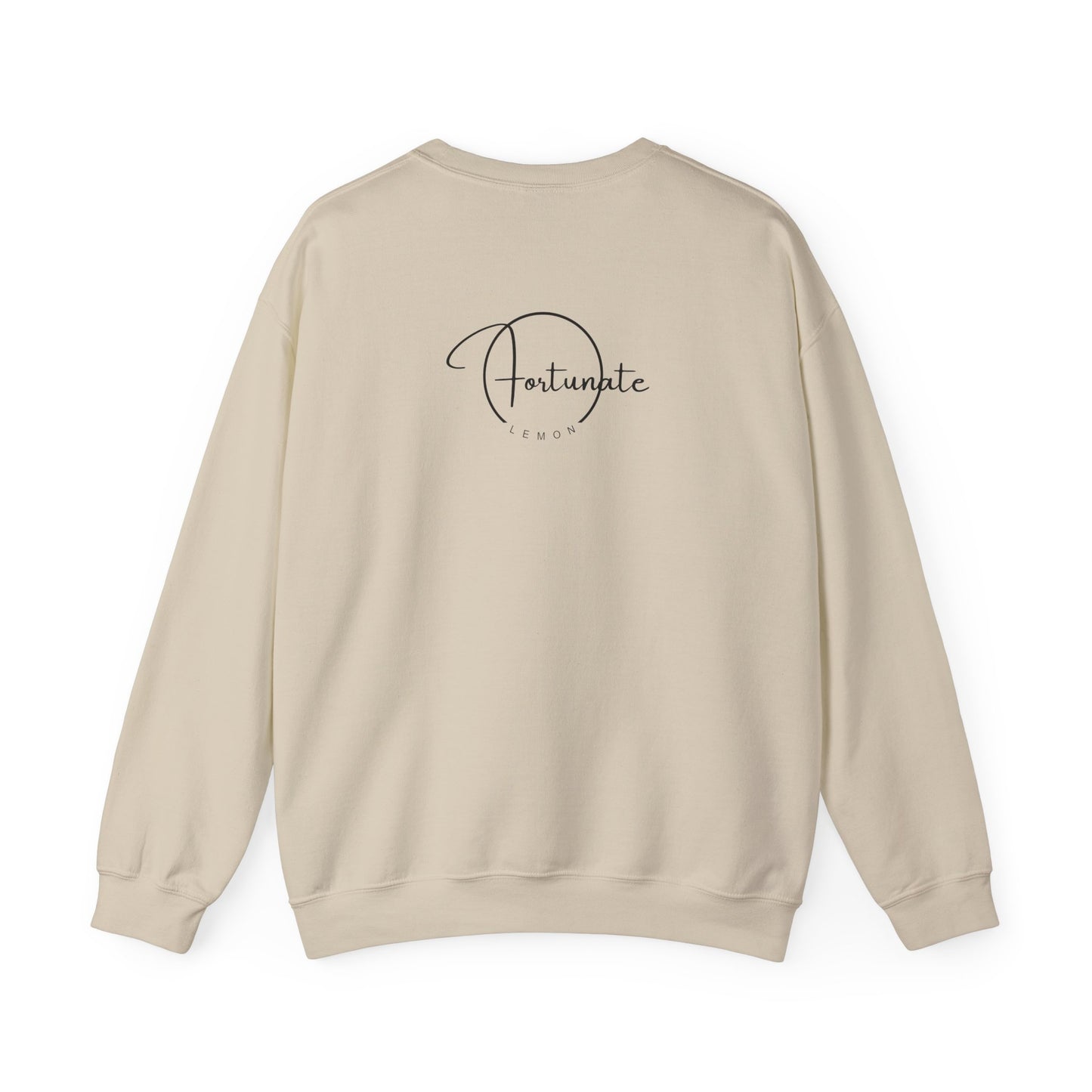 Crewneck Sweatshirt — “we can be heroes” Inspirational Vintage Text Pullover - Fortunate Lemon Shop