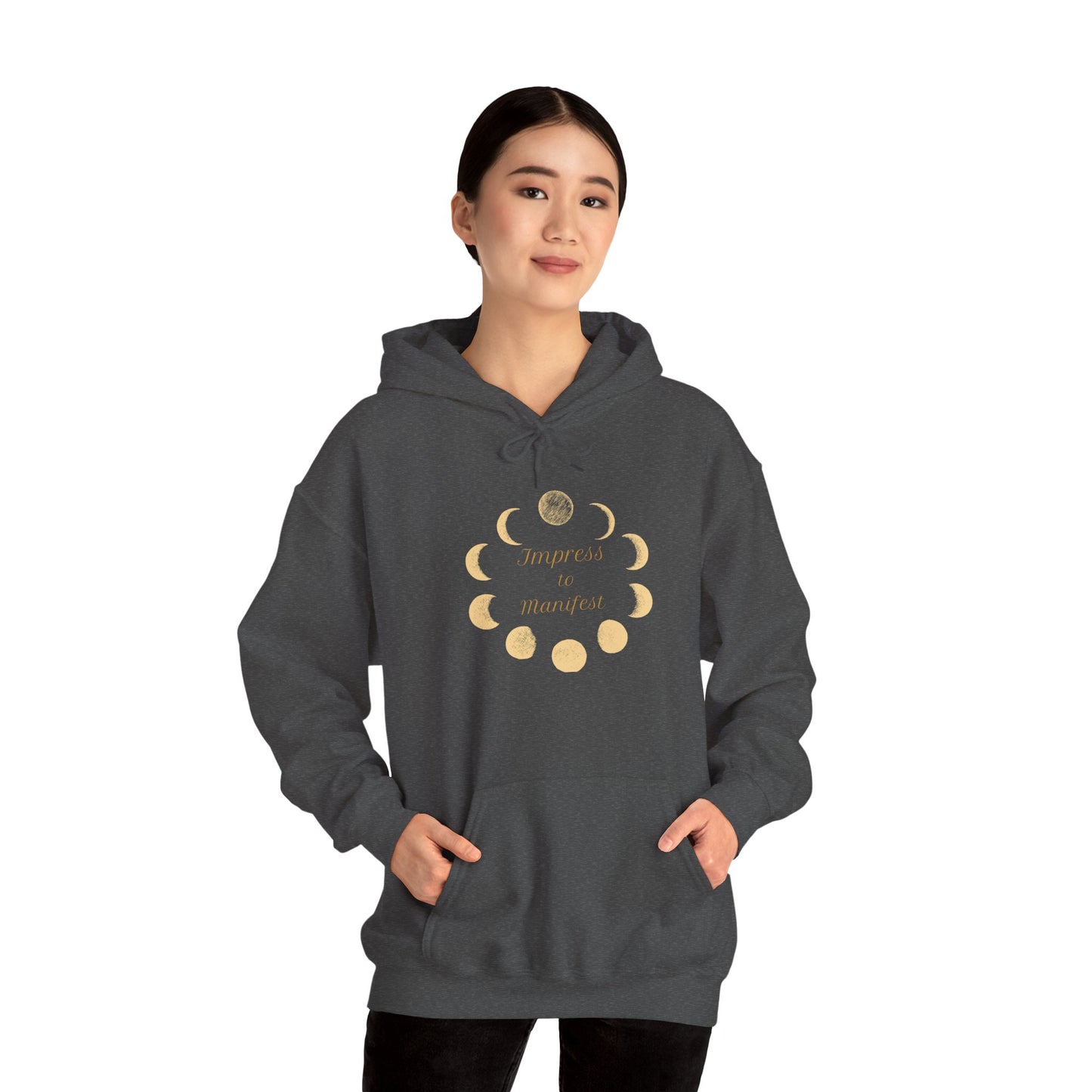 Moon Phase Hoodie — Imperfectly & Perfectly Manifest Lunar Sweatshirt - Fortunate Lemon Shop